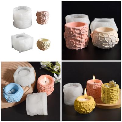 Creative Silicone Mold Honeycomb Theme Storage Box Moulds Candle Cup Moulds Suitable for Hand-Making Candle Cups