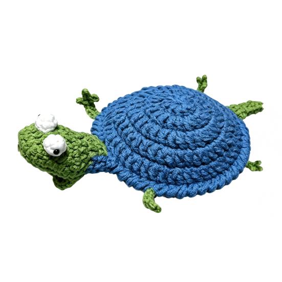 Funny Crochet Lizard Coaster Handmade Knitted Animal Cup Mat 3D разноцветный