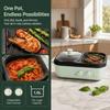 Dual Temperature Control Grill Machine Non-Stick Pan Electric Hot Pot Multi-Cooker  Indoor Barbecue