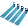 1 Set Blue Chrome Universal Spark Plug Wire Looms 7/8/9Mm Separator Fits For Chevy Ford