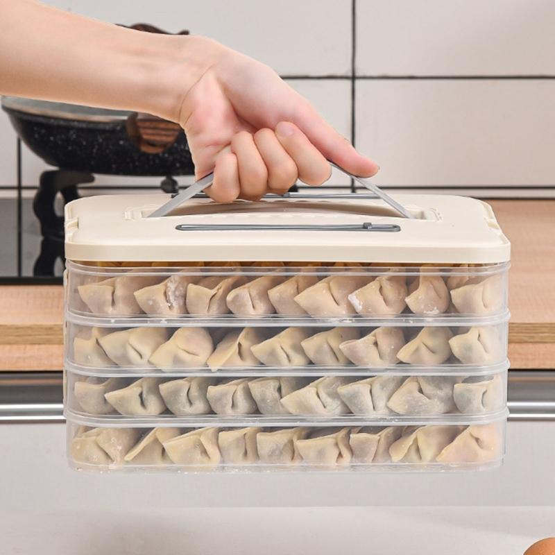 Clear Refrigerator Organizers Container With Secure Locking Lid Food Safe PP Materials For Iced Meals