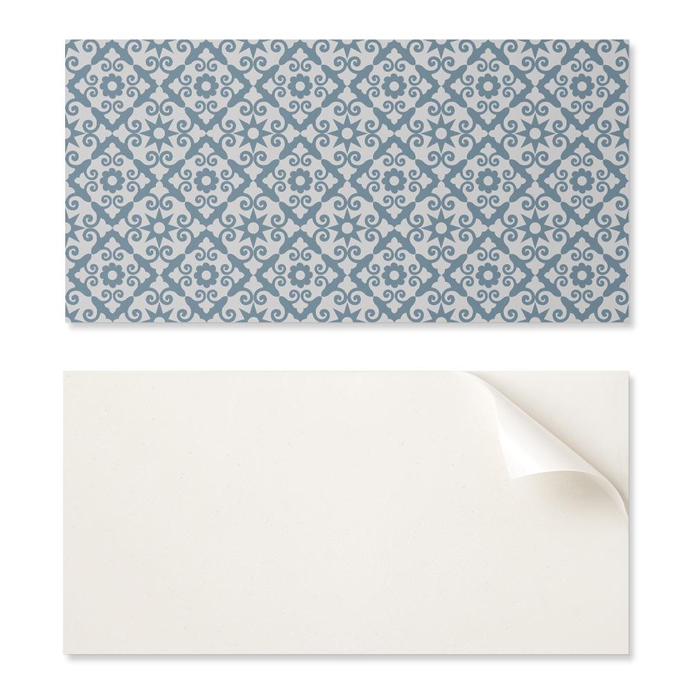 Naklejany Panel Winylowy Do Przedpokoju 100X50 Cm Wzór Z Ornamentami I Kwiatami