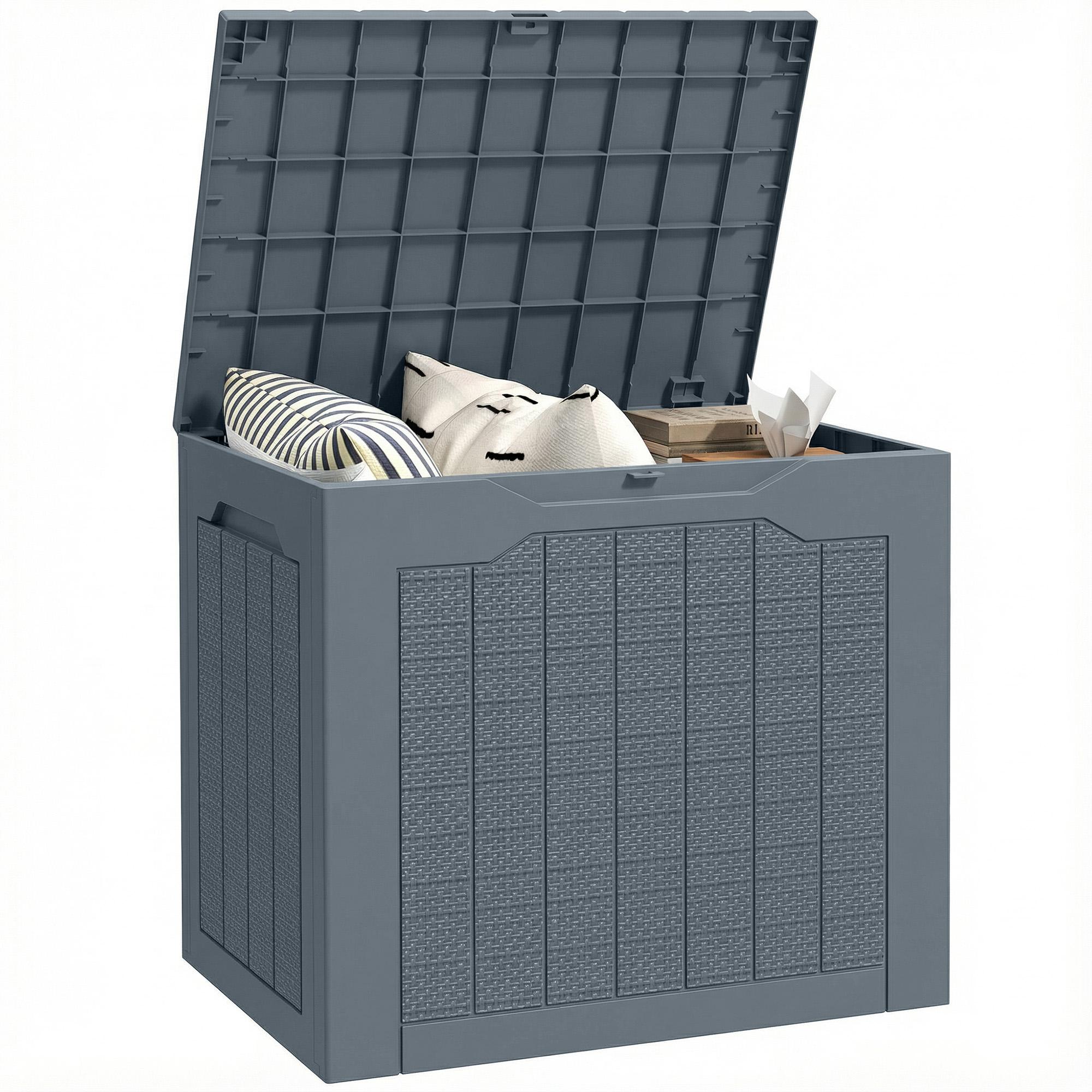 97L Plastic Garden Storage Box, Outdoor
