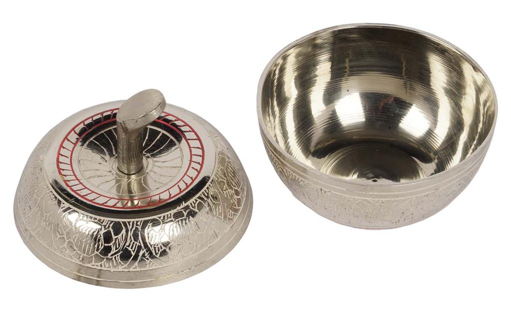 IBA Indianbeautifulart Messing Trinket smykkeskrin Smykkearrangør Dekorativ oppbevaringsring Øredobbereske Keepsake