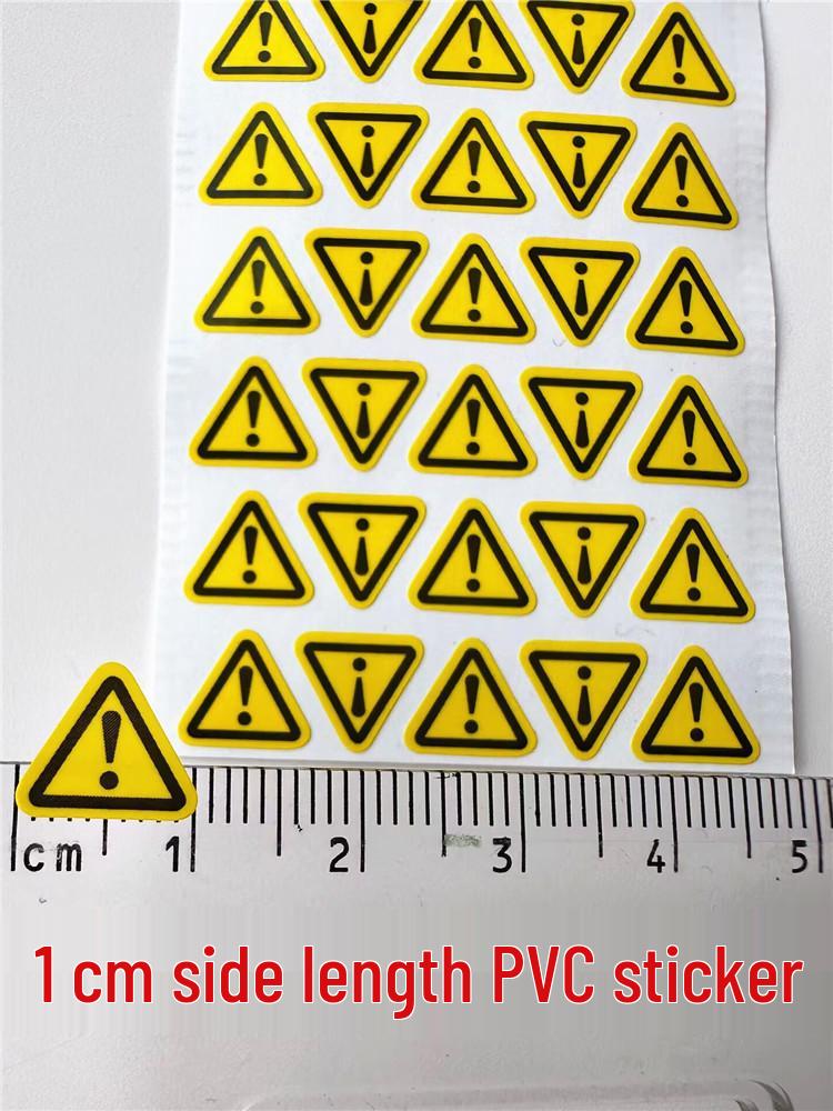 Самоклеящаяся ПВХ предупреждающая наклейка: Высокое напряжение, Опасность поражения электрическим током, Осторожно высокая температура