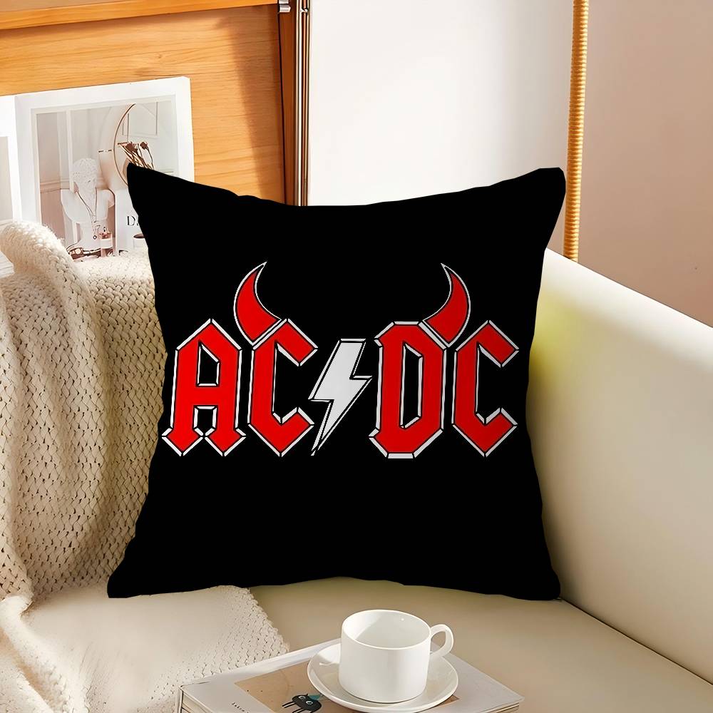 Music Art A-ACDC Pillow Gifts Home Office Furnishings Bedroom Sofa Car Cushion Cover Case 45x45cm