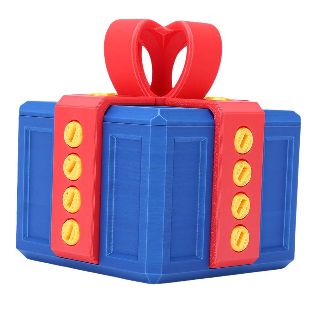 Annoying Gift Box 7x6.5x6.5cm Interactive 3D Printed Prank Screw Present Box for Birthday Xmas Spring Festival