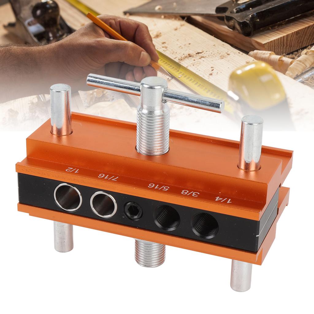 Self Centering Dowel Jig Kit Self Centering Dowel Jig with 1Celsius4 5Celsius16 3Celsius8 Inch Drill   Bushings for Woodworking
