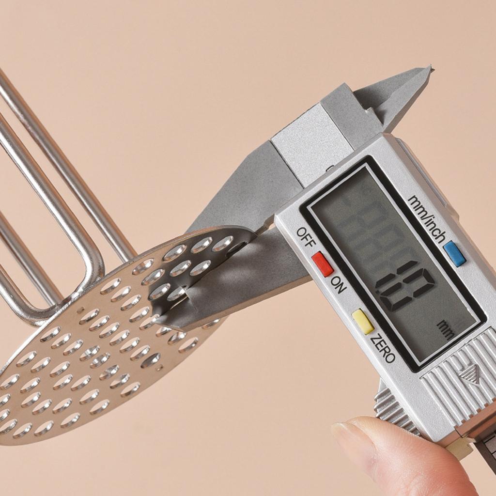 304 SUS Potato Press Stainless Steel Potato Press Manual Masher Kitchen Gadget Potato Garlic Press