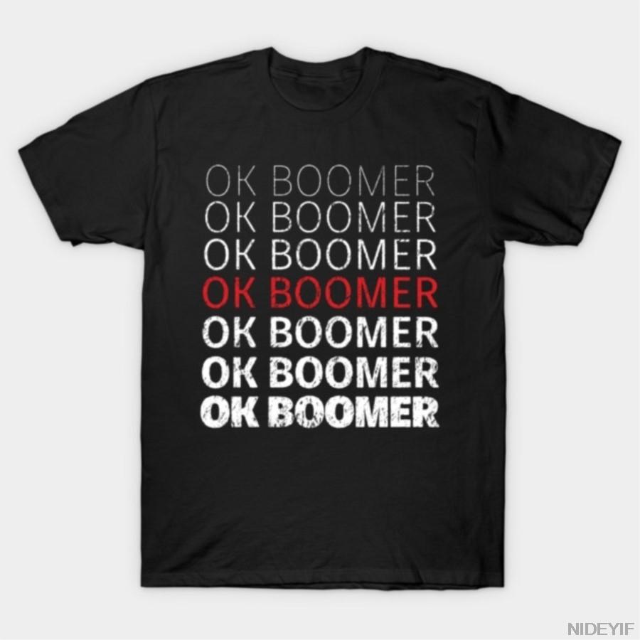 

Funny Meme OK Boomer Okay Boomer Gen Z T-shirt For Men Women 100% Cotton T Shirts Short Sleeve Tops 1106-3 4XL