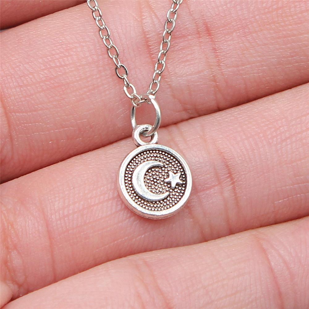 Necklace Chokers 40cm Short Chain The Sun Moon Kids' Jewelry Materials QN071