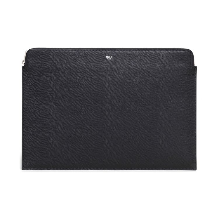 

Celine Solid Color Minimalist Leather Clutch Men Clutch Black 10B593BEN-38SI Basic Set (Bag+Dust Bag)