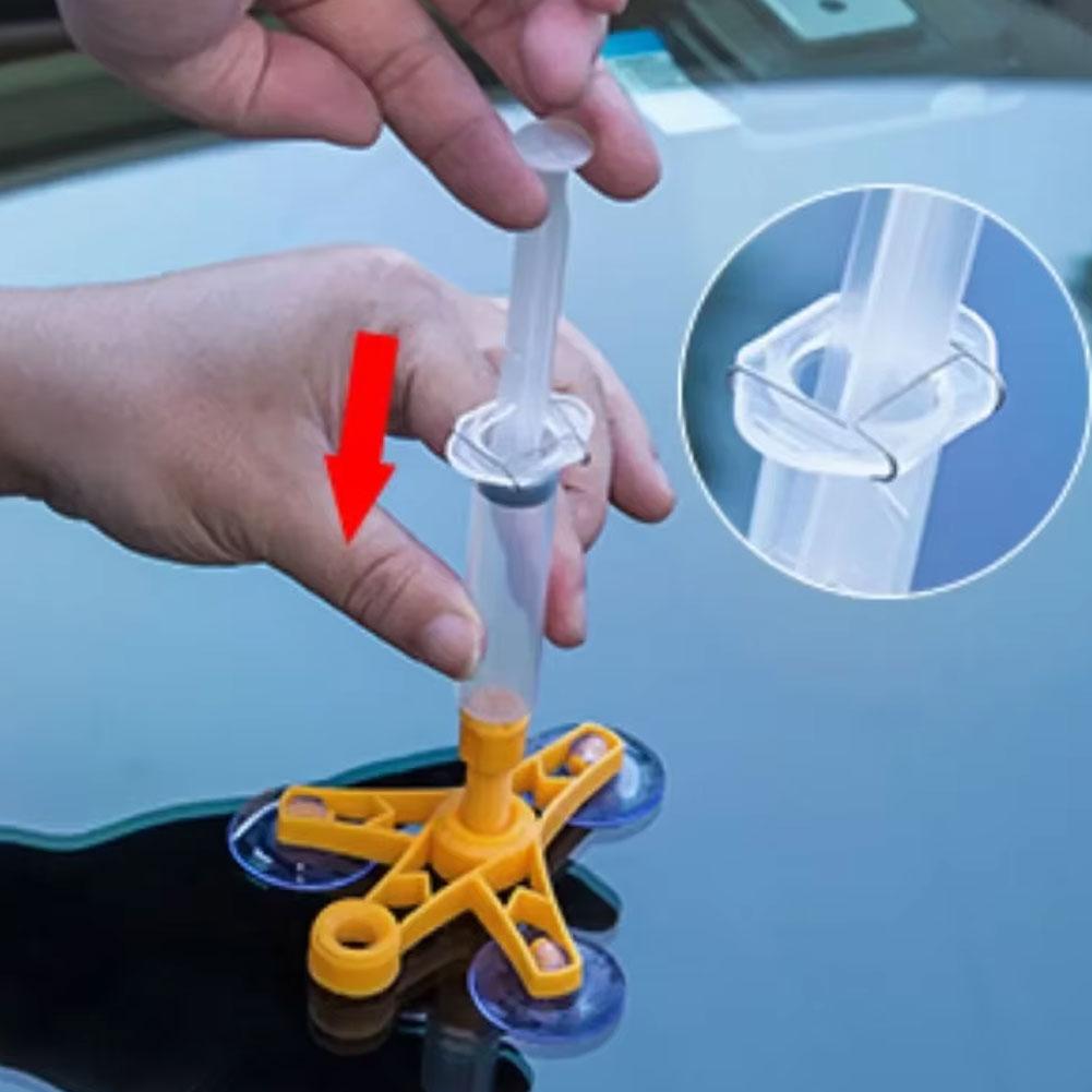 Car Glass Repair Fluid Kit DIY Window Mobile Screen Tools Neat Accessories Glue Scratch Cure Clean Car Repair Glass Kit Cra P1V7