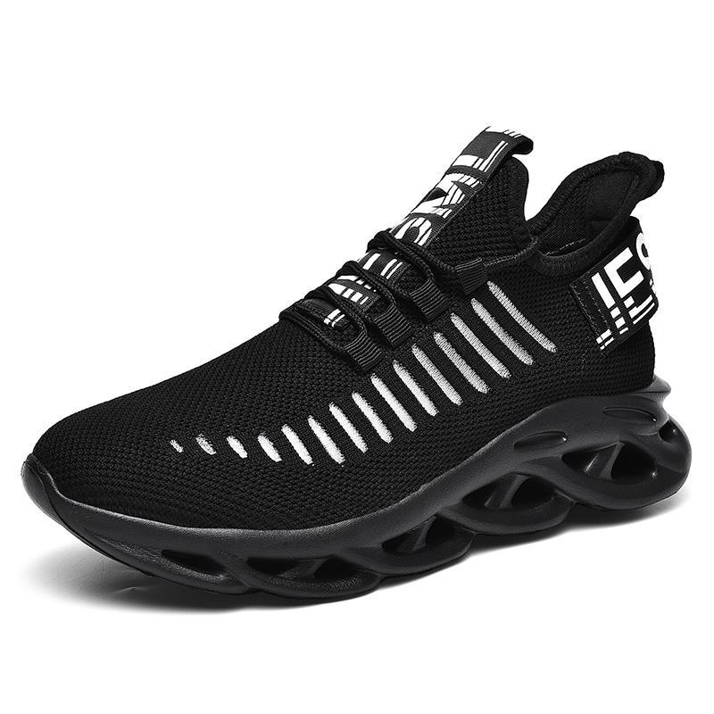 2025 Spring Men's Casual Sports Shoes Men's Shoes Air Cushion Flying Woven Mesh Fashion Trend Shoes Running Shoes