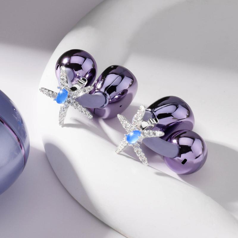 General Butterfly Tassel Rhinestones Ear Clips Accessories For Daily Use