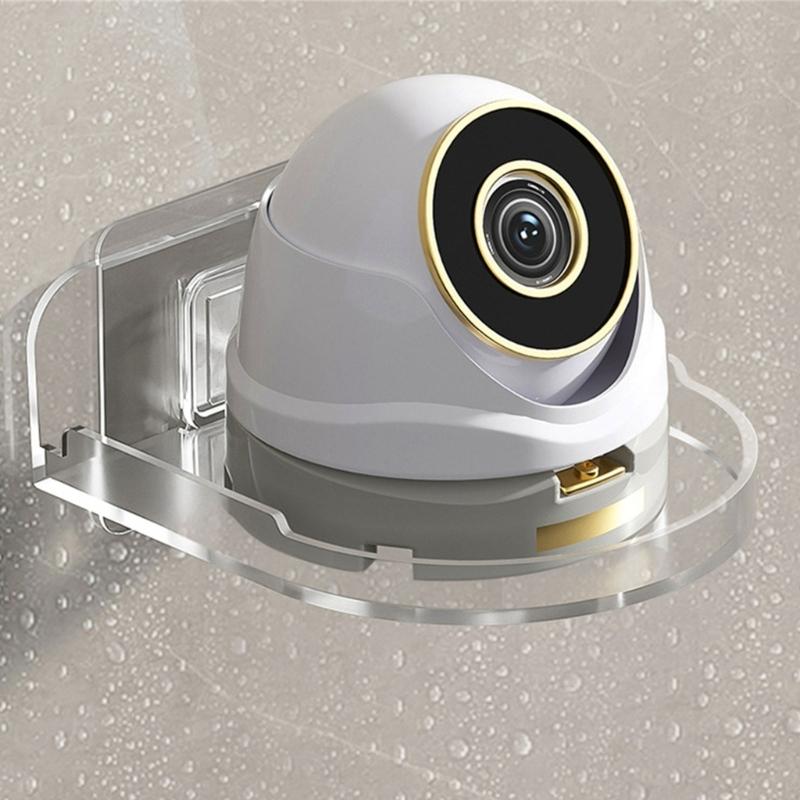 Adhesive Wall Mounted Security Camera Bracket No Drilling Surveillances Camera Holder Shelf for Baby Monitors,Speakers