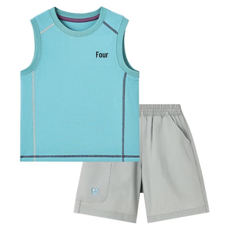 YEEHOO Boy s Summer Vest & Shorts Set 110