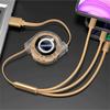 3 In 1 Fast Charger USB Data Cable Car Accessories For Volvo XC90 V90 V60 XC60 V40 S80 S60 S90 C40 XC40 V70 XC70 C30 C70 EX90 Rd