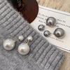 Trendy High-End 925 Silver Needle French Retro Pearl Earrings for Women