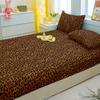 1 Simple Modern Leopard Print Printed Matte Fitted Sheet, Bedroom Printed Bed Cover, Bedding (Excluding Pillowcases)