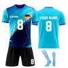 Personalised Shirts Kit Mens Girls With Name Number Custom Football Jerseys For Boys Training Suit