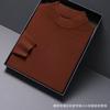 Mens Thickened Warm Half Turtleneck Knitted Sweater Casual Winter Pullover
