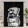 Pleated Us Dollar Bill Printed Curtains Pole Bag Christmas Decorations Daily Home Room Curtain Polyester