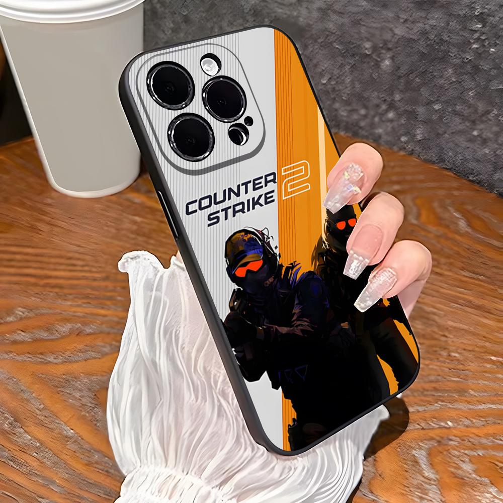 Game C-Counter-Strike CS2 Phone Case For 15 Pro Max Iphone 14 16 Pro Max 12 15 Plus 13 Pro 11 Xr X Xs 8 7 Plus Silicone Cover
