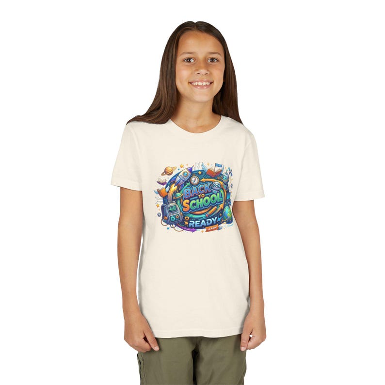 KIDSCO premium fashion collection - Back to School Ready Youth Tee | Kids School Supplies Graphic 120