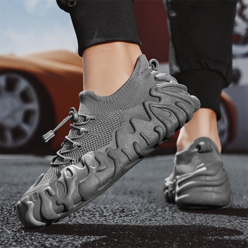 YRZL Men's Sneakers Fashion Athletic Shoes Breathable Soft Comfort Male Casual Shoes Lightweight Walking Shoes