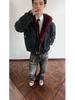 Men's Retro Red Fur Collar PU Leather Cotton Jacket - Heavyweight, Plus Velvet, Thickened, Warm
