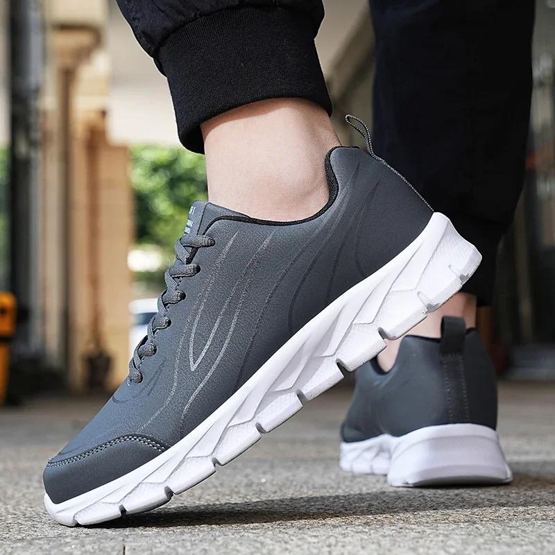 Fashion Casual Sneakers Men Shoes Casual Lace Up Round Head Sneakers Outdoor Anti-slip Walking Jogging Trainers Zapatilla Deportiva Homb