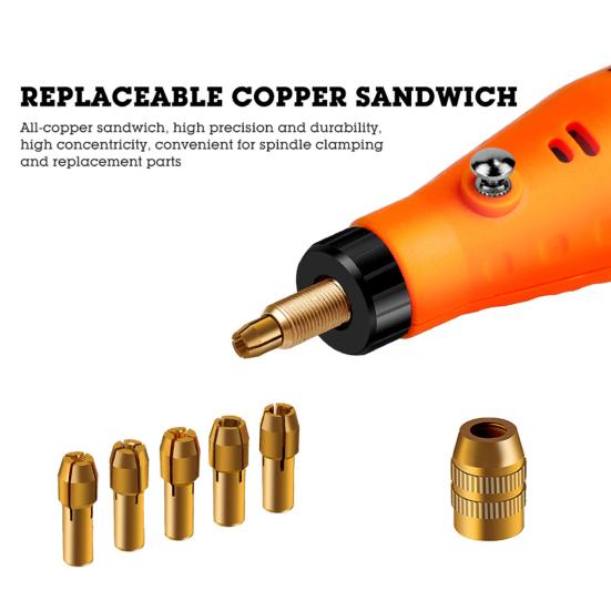 12V Electric Grinder Small High Precision Ergonomically Multipurpose Electrical Grinding Machine for Jewelry