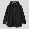 INCERUN Oversized Men Long Sleeve Casual Loose Hooded Shirts Tops
