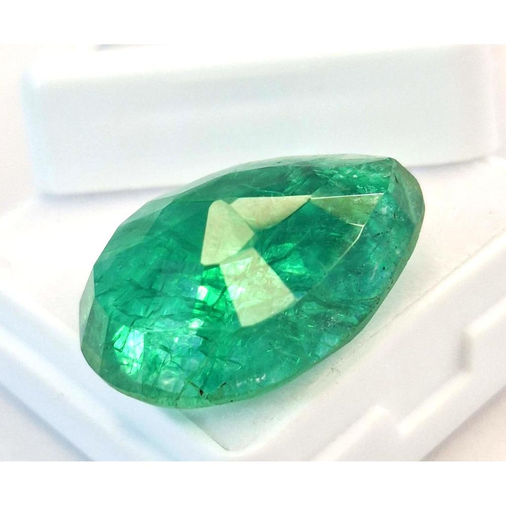 Pear Cut Colombian Green Emerald 18-20 Ct Stunning Certified Loose Gemstone