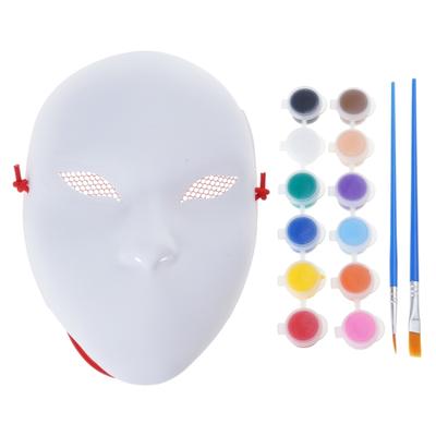 Set di Maschere Vuote Pitturabili Fai da Te Maschera Nuo Opera per Progetti Artistici, Teatro, Halloween, Feste in Maschera, Lezioni d'Arte in Classe