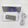 Table Clock Alarm Clock Snooze LED Digital Mirror Clock Time Temperature Large Electronic Display Rectangle Digital Desk Clock
