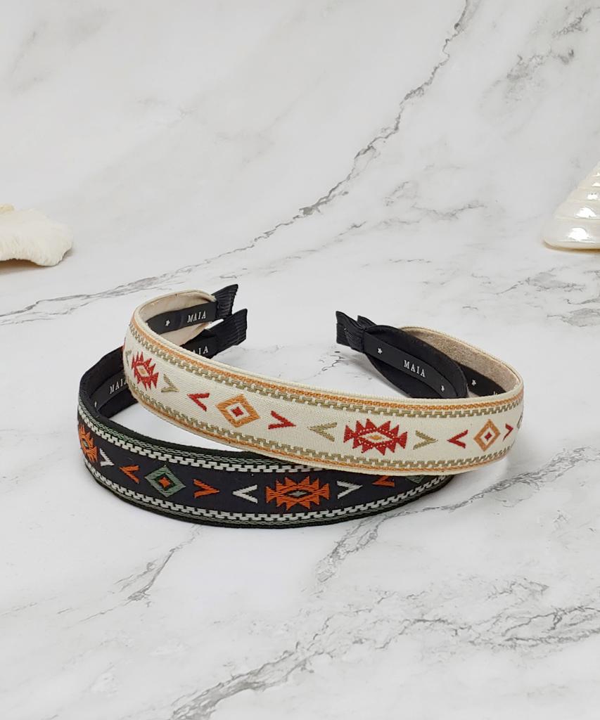 Maia Inca Headband-Black