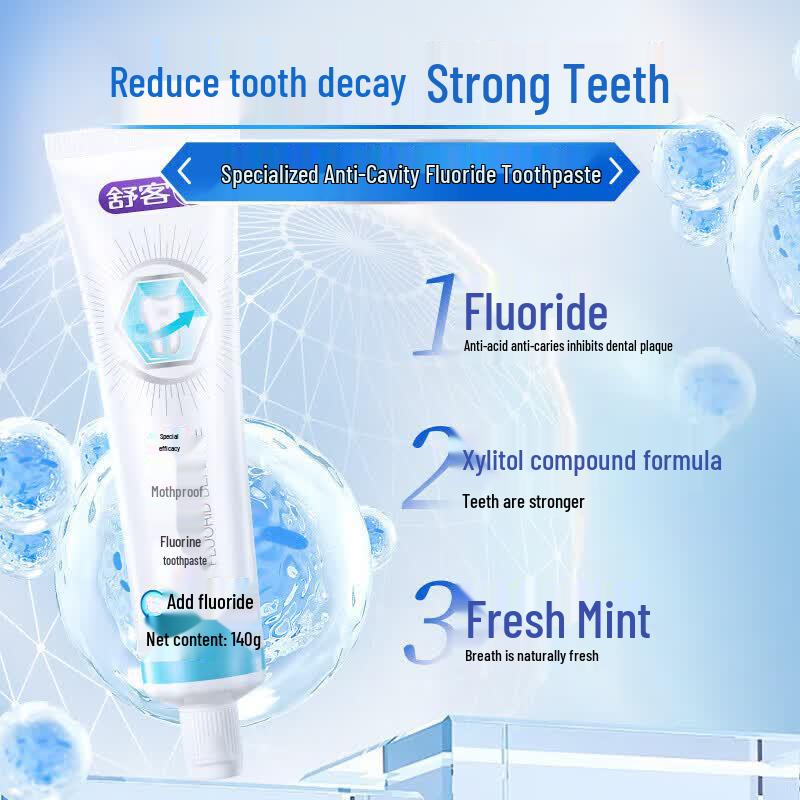 Shuke Anti-Cavity Whitening Toothpaste 3-Pack