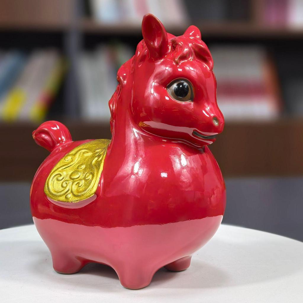 Sofort Reichtum Keramikpferd Figur: Chinesischer Stil Dekor für Zuhause, Geschäft oder Geschenk