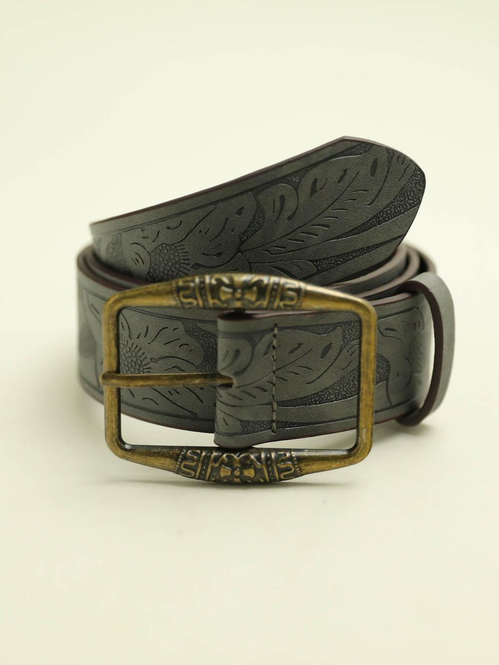 

Bohemian Design Womens Pu Leather Belt With Metal Pin Buckle For Skirts And Pants