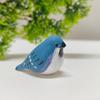 Handmade Bird Figurine Wooden Carving Bird Statue Miniature Wildlife Sculpture for Living Room Office Desktop TV Stand Decor Gifts for Bird Lovers