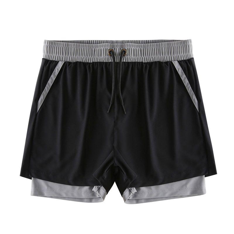 

3-13 лет дети мальчики двухслойные пляжные шорты завязывающиеся на шнурок купальники брюки 3XL