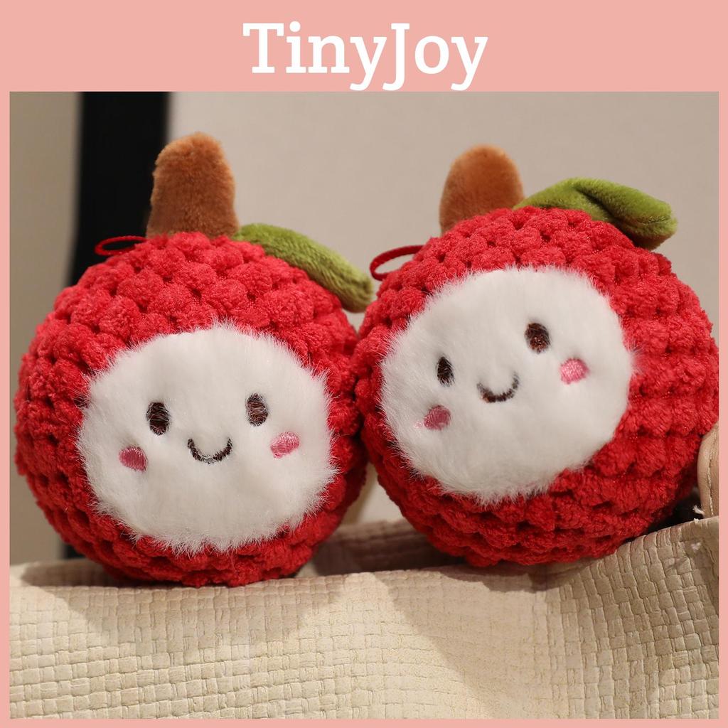 Lychee Fruit Plushie Keyring With Pp Cotton Filling For Bag Decoration And Collectors