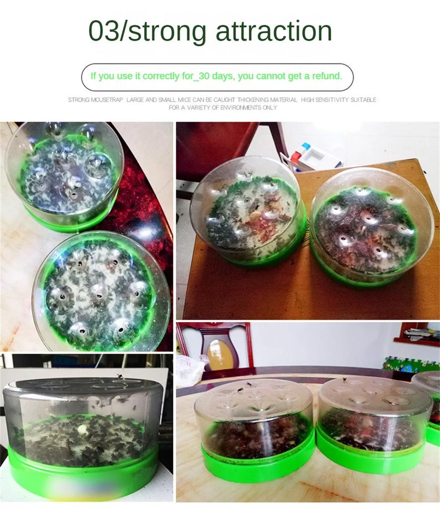 Fly Trap Indoor Flycatcher Multipurpose Flies Killer Fly Trap Household Kitchen Pest Reject Control Repeller Catcher Killer
