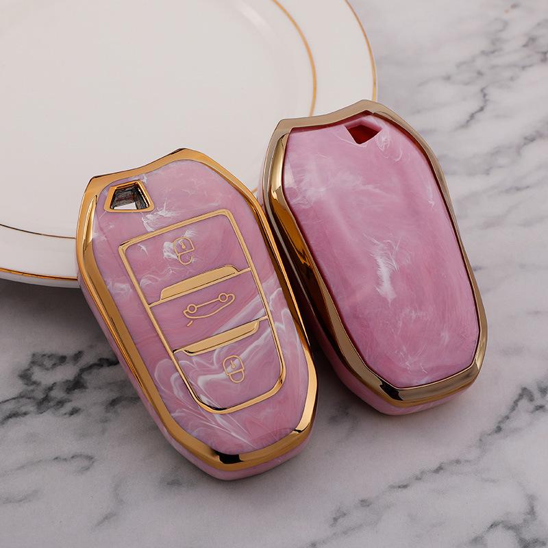 

Peugeot Car Key Cover - Fits 408, 308, 508L, 4008, 3008, 301 Models - Women s Key Bag with Buckle & Shell