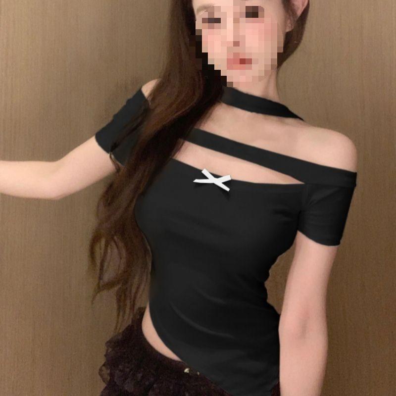Summer Fashion T Shirt With Hollow Out Design For Womens Casual Wear