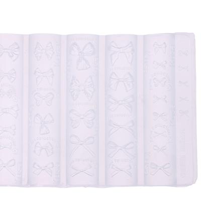 3D Bowknot Silicone Nail Mold Mixed Sized Shaped Bow Soft Stamping Plates Kawaii Ballet Bow Diy Manicure Art Mould Tools