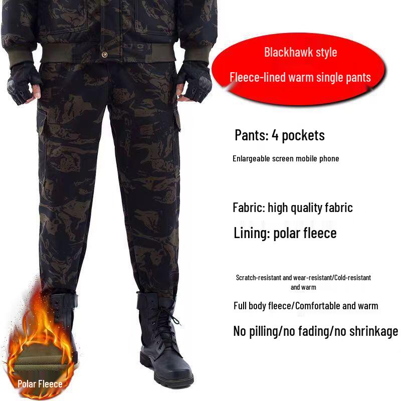 Herren Fleecegefüttertes Arbeitskleidungsset: Warm, winddicht und strapazierfähig für Bauarbeiter im Herbst und Winter