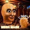 Mască vizuală integrală printată 3D - Balaclavă din plasă elastică Accesorii amuzante pentru joc de rol Pălărie unisex pentru costum Cosplay